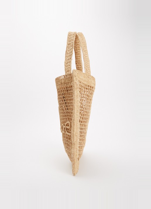 Chloé Summer Banana shopper van raffia - detail 2 beige