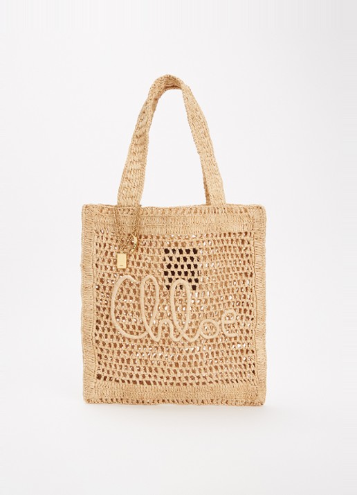 Chloé Summer Banana shopper van raffia