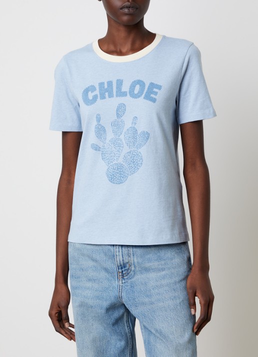 Chloé T-shirt met logoprint