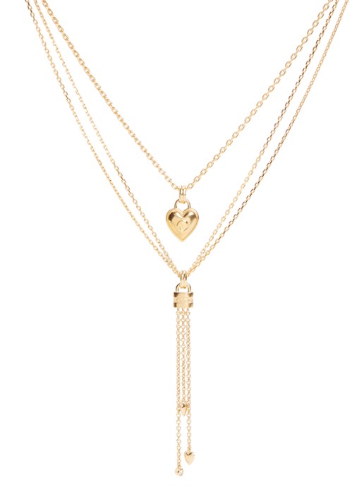 Chloé The Chloé Mini Paddington ketting veguld - voorkant goud
