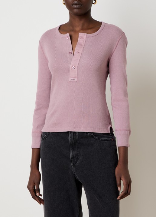 Chloé Top met ribstructuur
