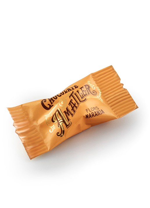 Chocolate Amatller Pure chocolade met sinaasappelvulling 12 stuks - voorkant 2 undefined