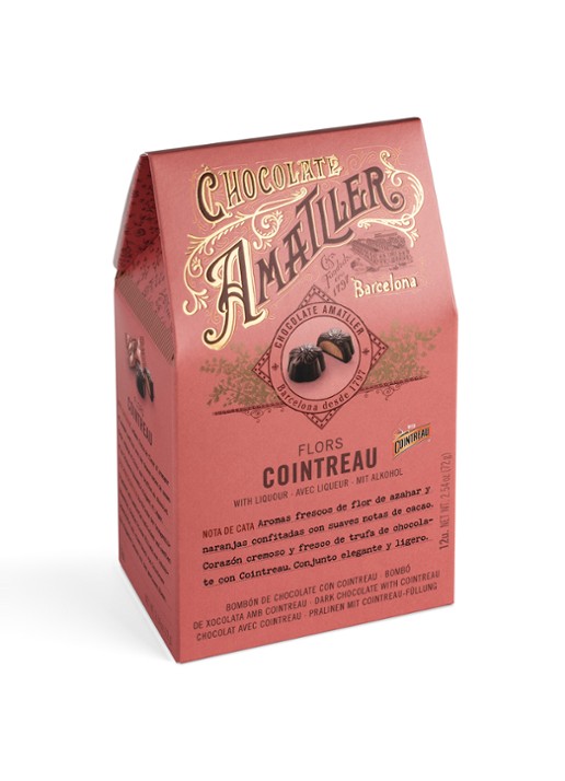 Chocolate Amatller Truffels met sinaasappellikeur Cointreau 12 stuks