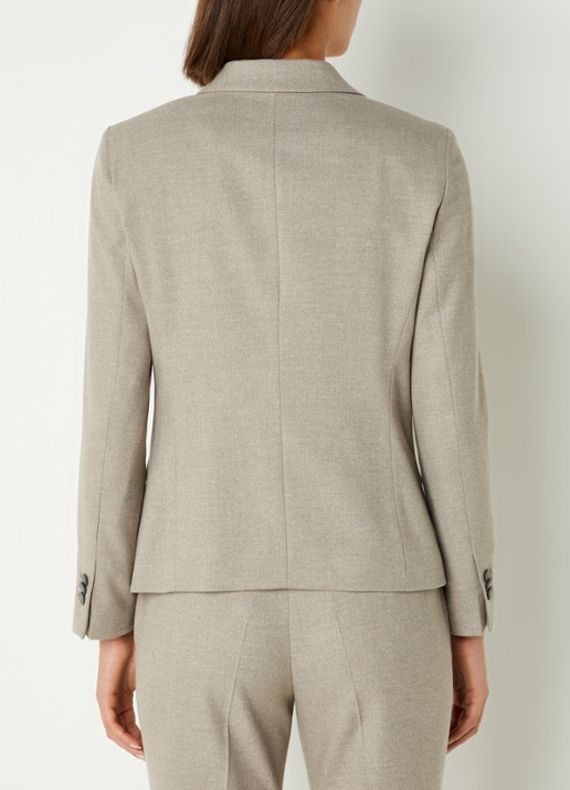 Cinque Ciboomi blazer met klepzakken  - achterkant 4 donkerbeige