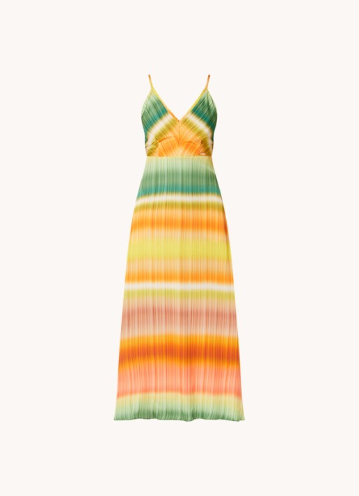 CINQUE Cidesano maxi jurk met dip-dye dessin - voorkant 3 orange
