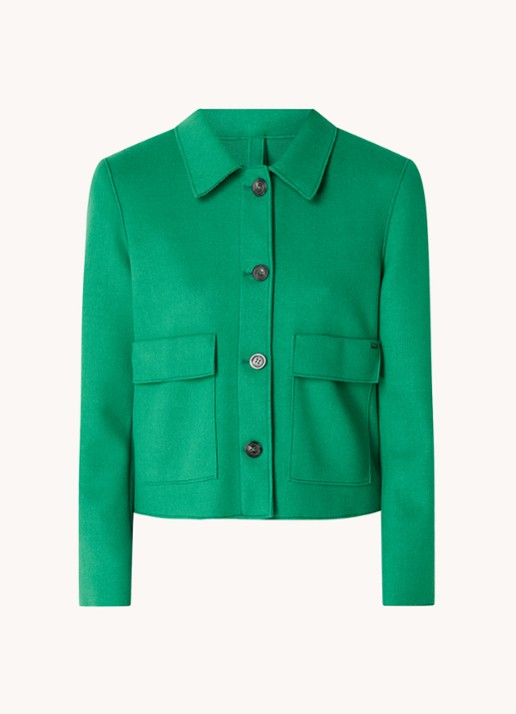 CINQUE Cielvina jack met klepzakken - voorkant 2 groen