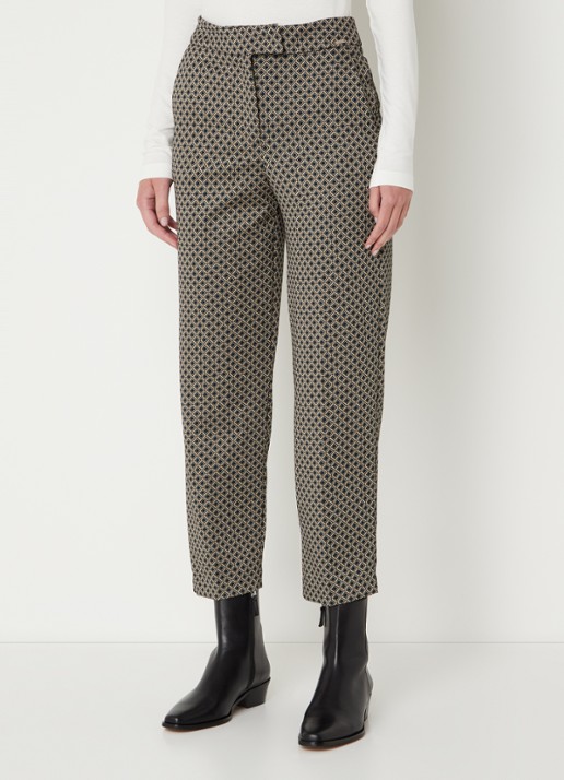 Cinque Cihennes high waist tapered fit pantalon met print