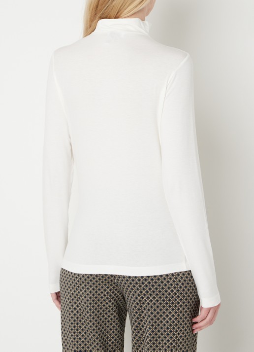 Cinque Cilaren jersey top met col  - achterkant 3 creme