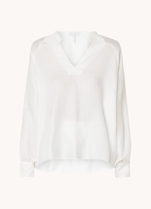 CINQUE Cipalmino oversized tuniek  met structuur - voorkant 2 wit
