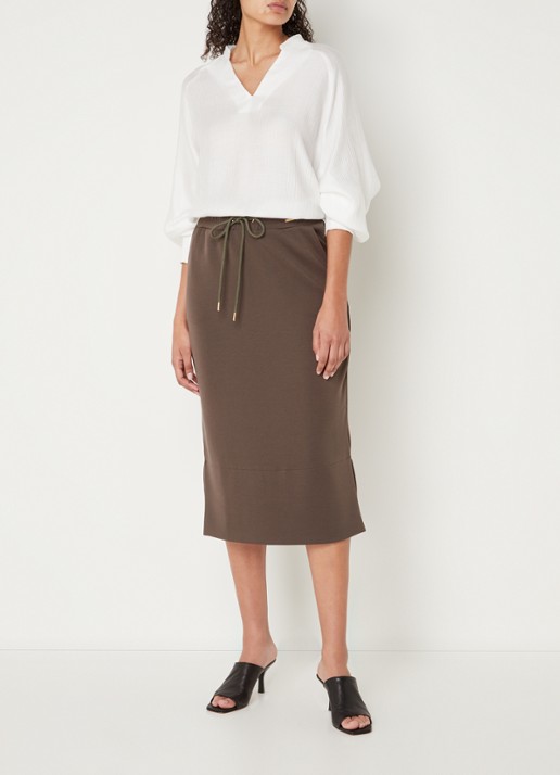 CINQUE Cipalmino oversized tuniek  met structuur - voorkant 3 wit