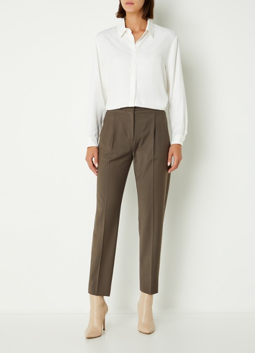 Cinque Ciparis blouse van satijn  - voorkant 2 wit