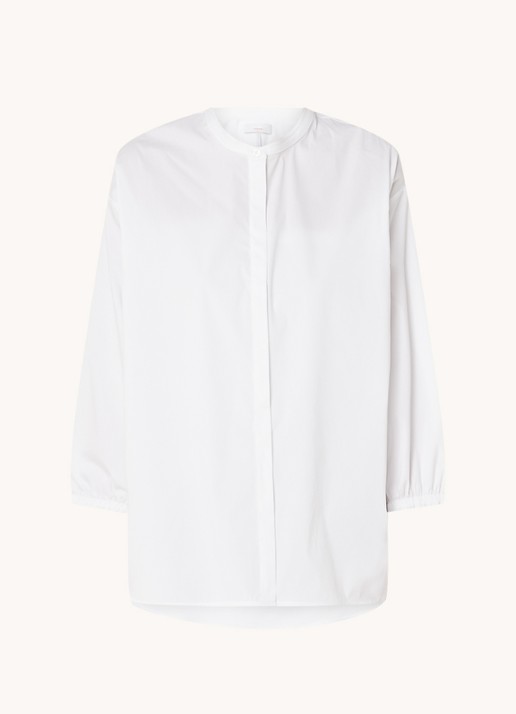 CINQUE Cipimms oversized blouse met ballonmouw - voorkant 2 wit