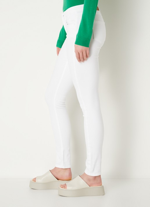 CINQUE Cisun mid waist skinny jeans in gekleurde wassing  - detail 2 wit