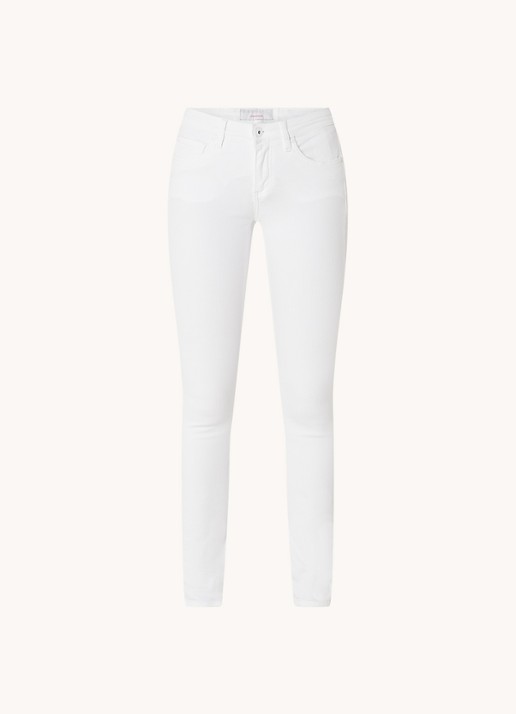 CINQUE Cisun mid waist skinny jeans in gekleurde wassing  - voorkant 4 wit