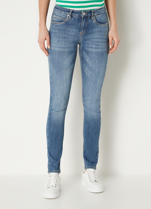 CINQUE Cisun mid waist skinny jeans in gekleurde wassing  - detail 3 indigo