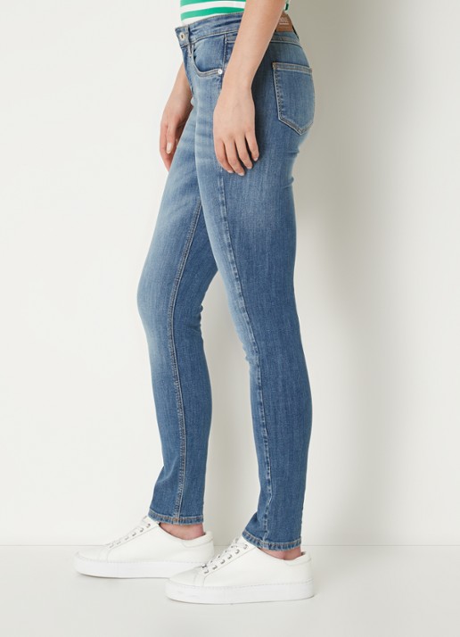CINQUE Cisun mid waist skinny jeans in gekleurde wassing  - detail 4 indigo