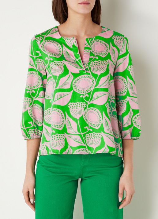 Cinque Cithalo tuniek van  katoen met bloemenprint