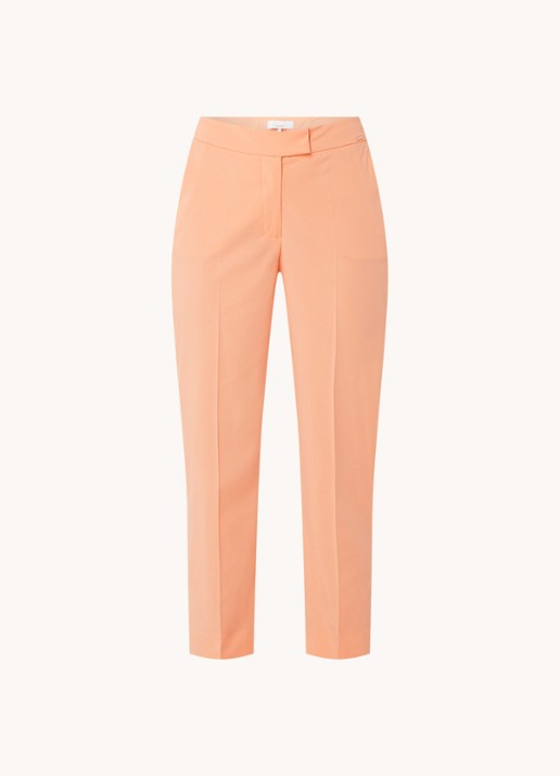 CINQUE Hennes high waist tapered fit pantalon met steekzakken - voorkant lichtoranje
