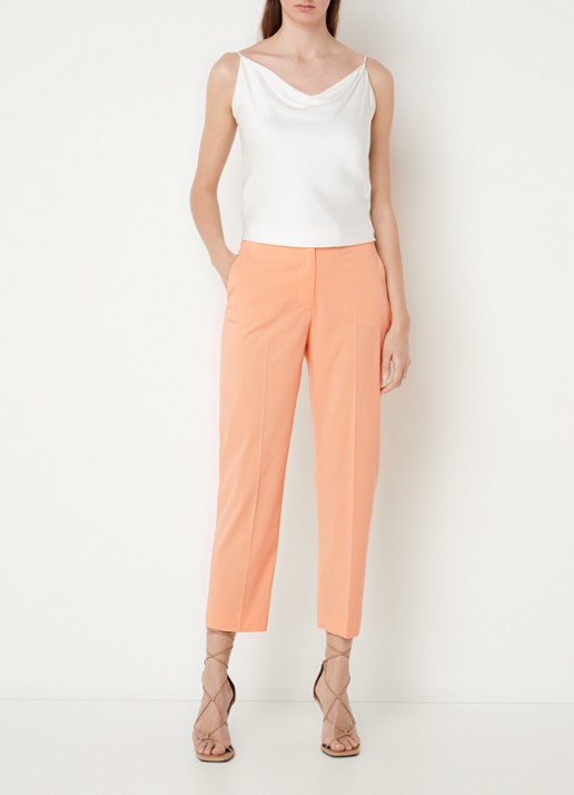 CINQUE Hennes high waist tapered fit pantalon met steekzakken - voorkant 2 lichtoranje