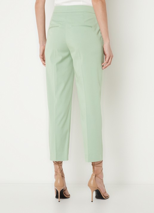 CINQUE Hennes high waist tapered fit pantalon met steekzakken - achterkant lichtgroen