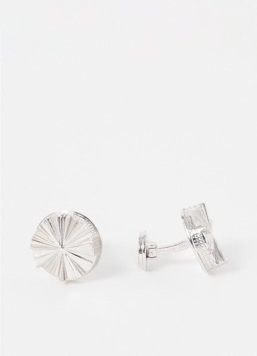 City Cufflinks The Hague City manchetknopen van zilver - voorkant zilver