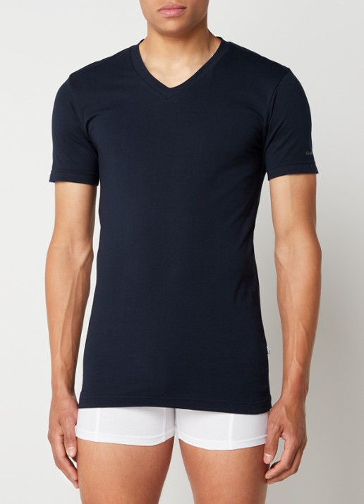 Claesen's 2-pack T-shirts met V-hals