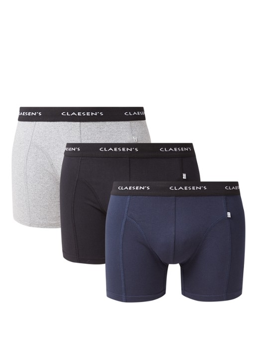 Claesen's Boxershorts in 3-pack  - voorkant 2 multicolor
