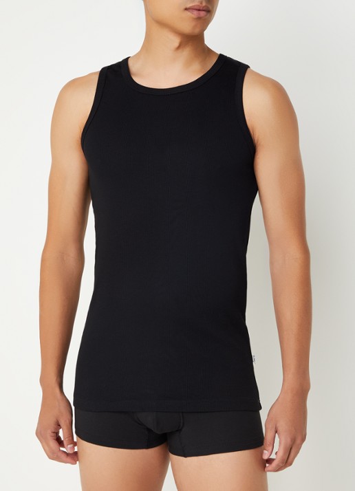 Claesen's Singlet met ribstructuur in 2-pack