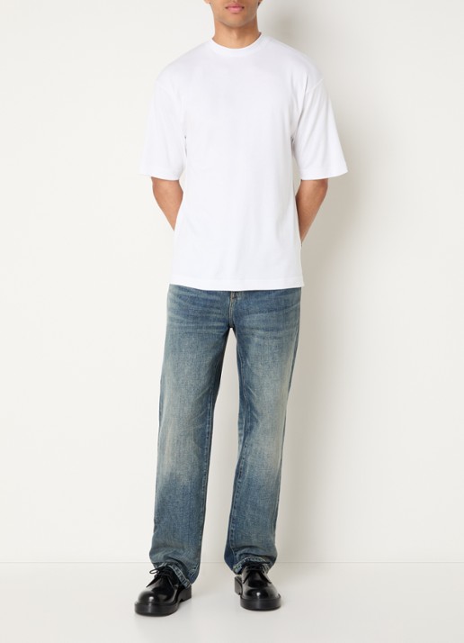 Claesen's T-shirt met ronde hals - voorkant 3 wit