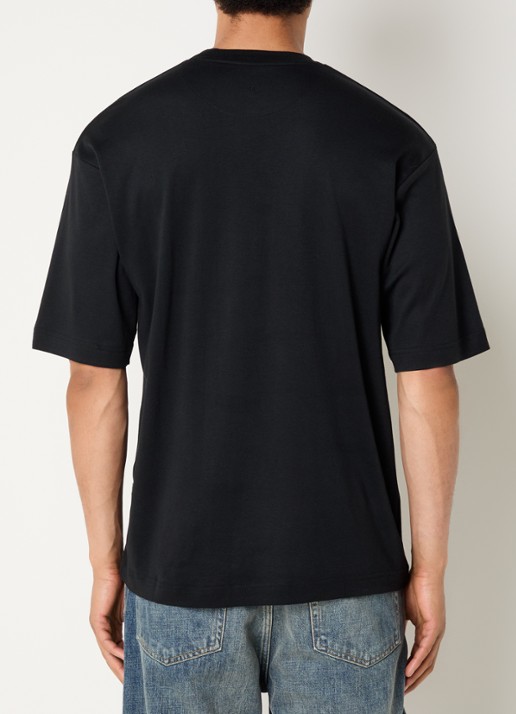 Claesen's T-shirt met ronde hals - achterkant 4 zwart