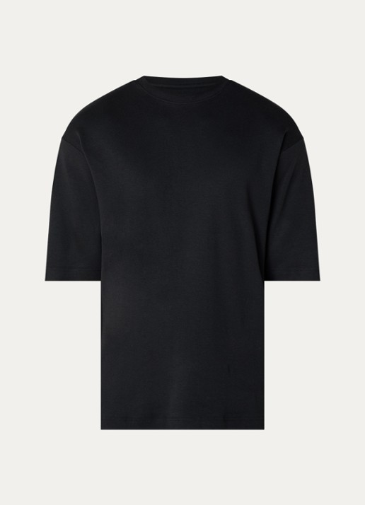 Claesen's T-shirt met ronde hals - voorkant zwart