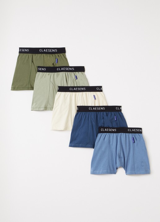 Claesens Boxershorts met logoband in 5-pack