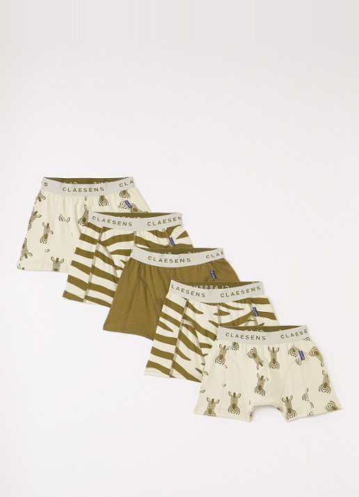 Claesens Boxershorts met print in 5-pack