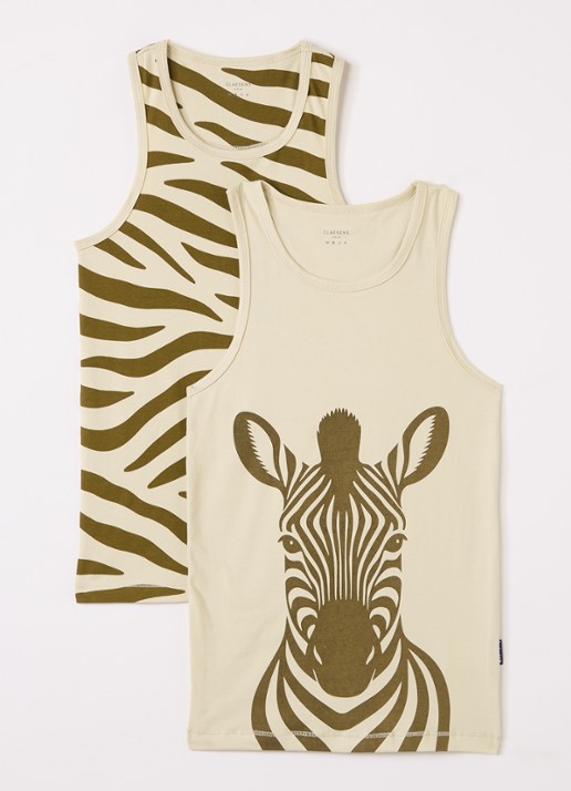 Claesens Singlet met print in 2-pack
