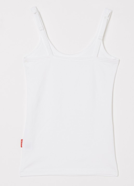 Claesens Singlet met verstelbare bandjes - voorkant 2 wit