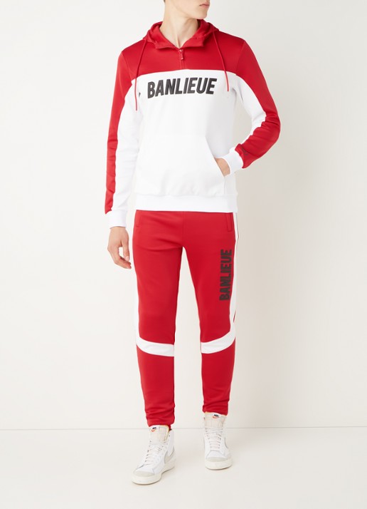 Clan de Banlieue 3D trainingspak met logoprint - voorkant 4 steenrood