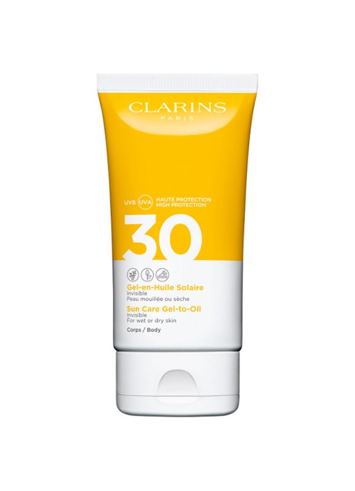 Clarins Gel-to-Oil Invisible SUn Care SPF 30 Body - zonnebrand - voorkant undefined