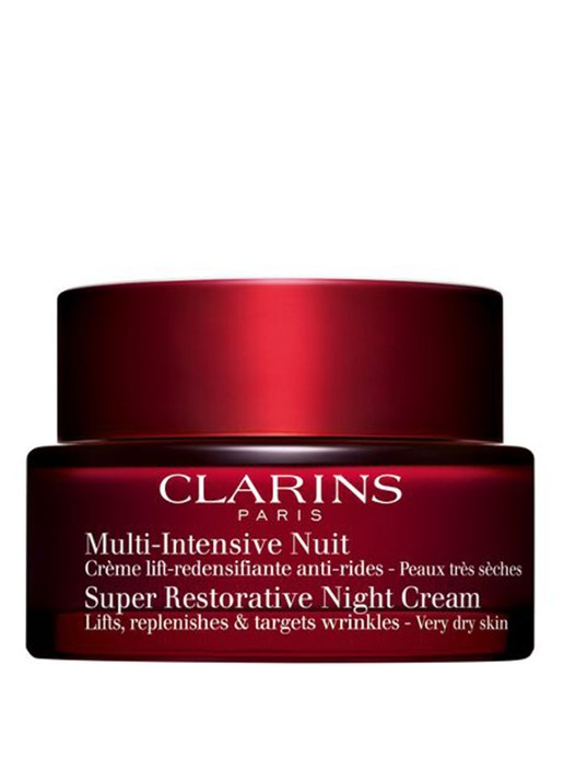 Clarins Super Restorative Night Cream Very Dry Skin - nachtcrème - voorkant multicolor