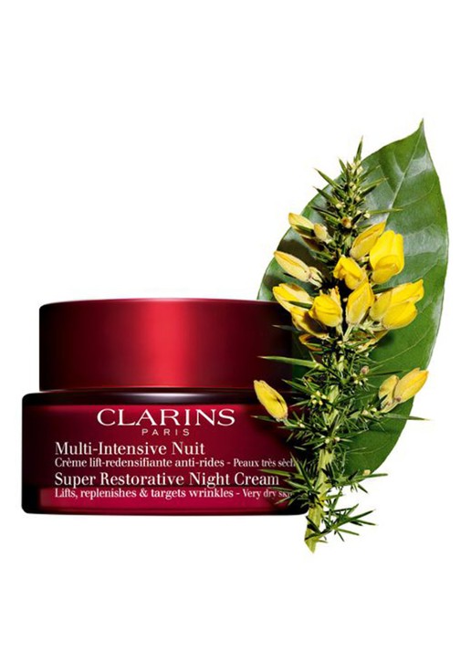 Clarins Super Restorative Night Cream Very Dry Skin - nachtcrème - voorkant 2 multicolor