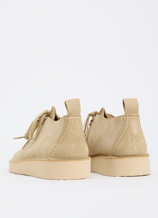 Clarks Originals Desert Trek veterschoen van suède - achterkant 2 beige