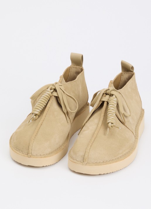 Clarks Originals Desert Trek veterschoen van suède - detail 3 beige