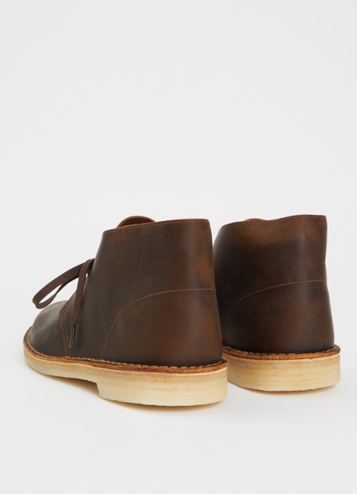 Clarks Originals Desert veterschoen van leer - achterkant 3 bruin