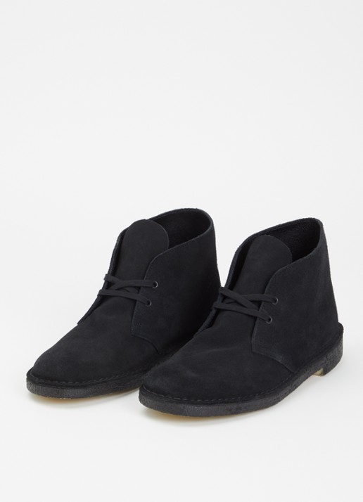 Clarks Originals Desert veterschoen van suède - detail 3 zwart