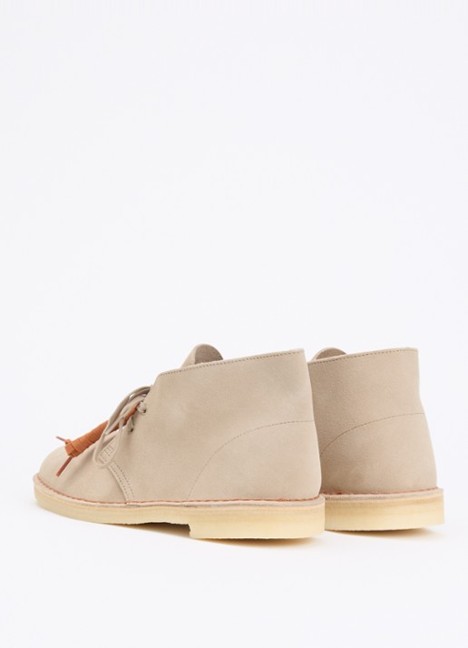 Clarks Originals Desert veterschoen van suède - achterkant 5 beige