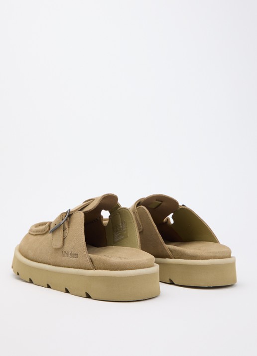 Clarks Originals Meare Mocc sandaal van suéde  - achterkant 5 beige