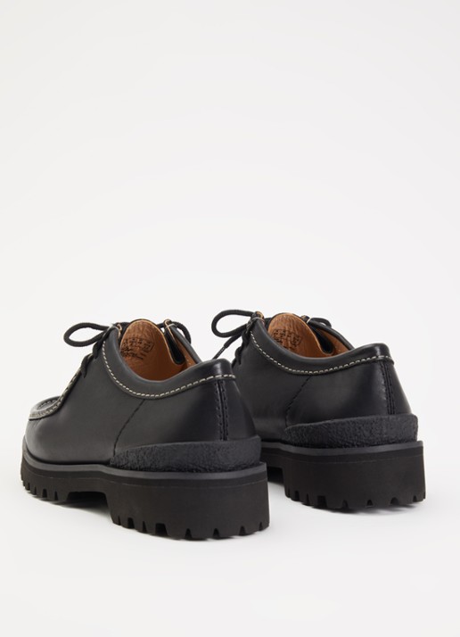 Clarks Originals Walla Yukoner veterschoen van leer - achterkant zwart