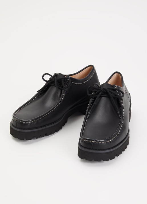 Clarks Originals Walla Yukoner veterschoen van leer - detail 2 zwart
