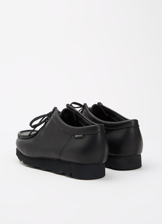 Clarks Originals Wallabee Gore-Tex veterschoen van suède  - achterkant 5 zwart