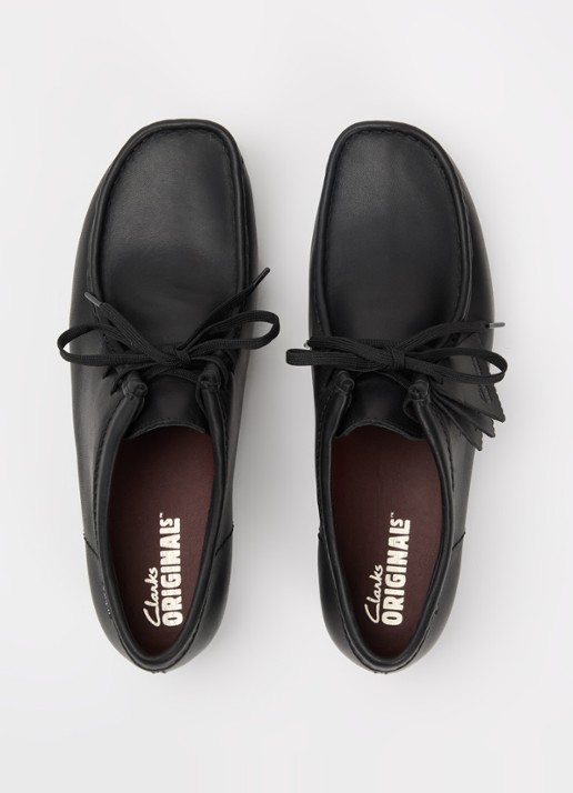 Clarks Originals Wallabee Gore-Tex veterschoen van suède  - detail 2 zwart
