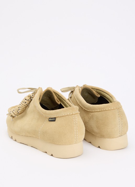 Clarks Originals Wallabee Gore-Tex veterschoen van suède  - achterkant 5 khaki